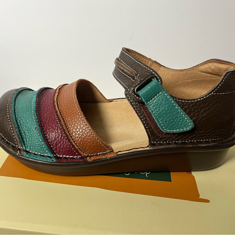 Spring Step Bumblebee Brown Multi Colored Leather… - image 5